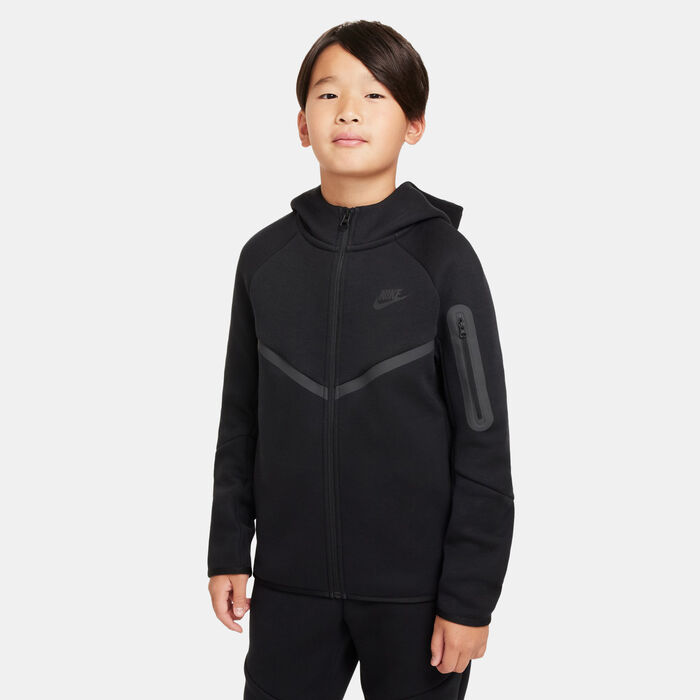 Nike Kids' Sportswear Tech Fleece Full-Zip Hoodie Black Nike Kids' Sportswear Tech Fleece Full-Zip Hoodie Black image number 0