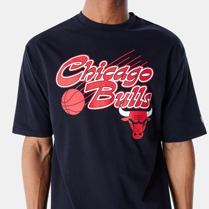New Era Men's NBA Chicago Bulls Script T-Shirt Black New Era Men's NBA Chicago Bulls Script T-Shirt Black image number 2