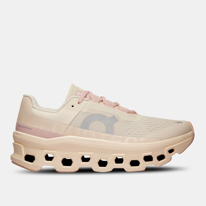 On Women's Cloudmonster Running Shoes Pink On Women's Cloudmonster Running Shoes Pink image number 0