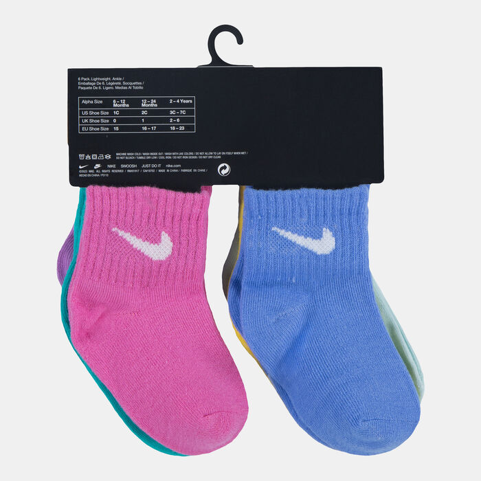 Nike Kids' Swoosh Ankle Socks (6 Pairs) Green Nike Kids' Swoosh Ankle Socks (6 Pairs) Green image number 2
