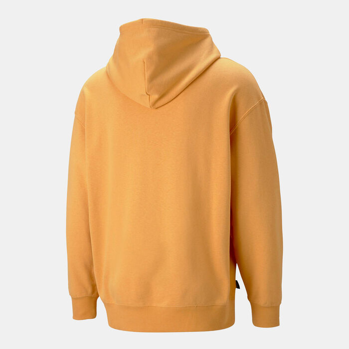 PUMA Men's Downtown Logo Hoodie yellow image number 1