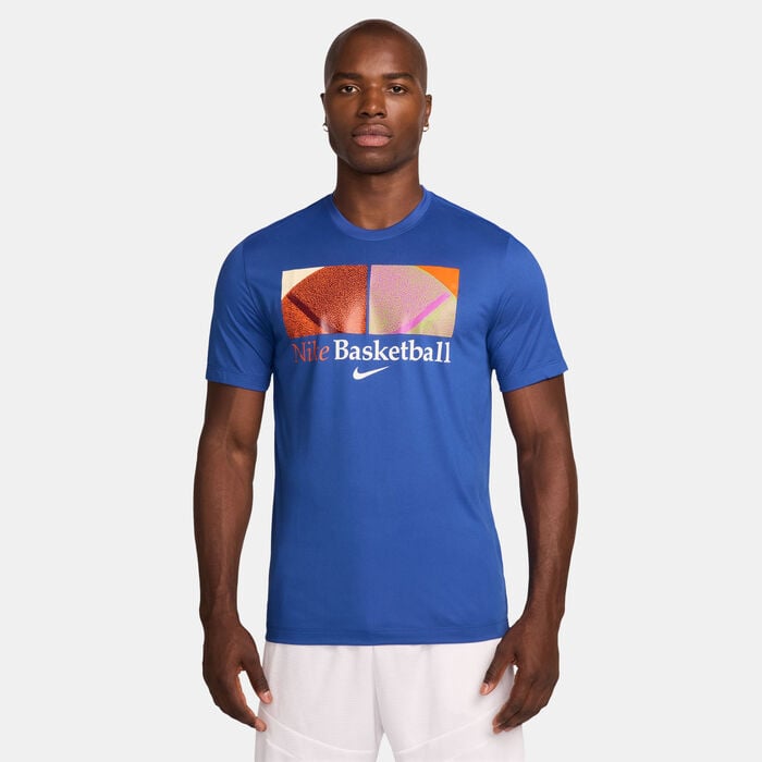 Nike Men's Dri-FIT Basketball T-Shirt Blue Nike Men's Dri-FIT Basketball T-Shirt Blue image number 0