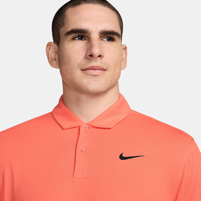 Nike Men's Court Dri-FIT Tennis Polo Shirt Peach image number 2