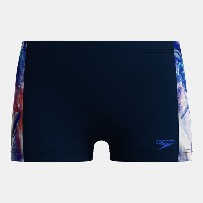 Speedo Kids' Digital Panel Swimming Shorts Black Speedo Kids' Digital Panel Swimming Shorts Black image number 0
