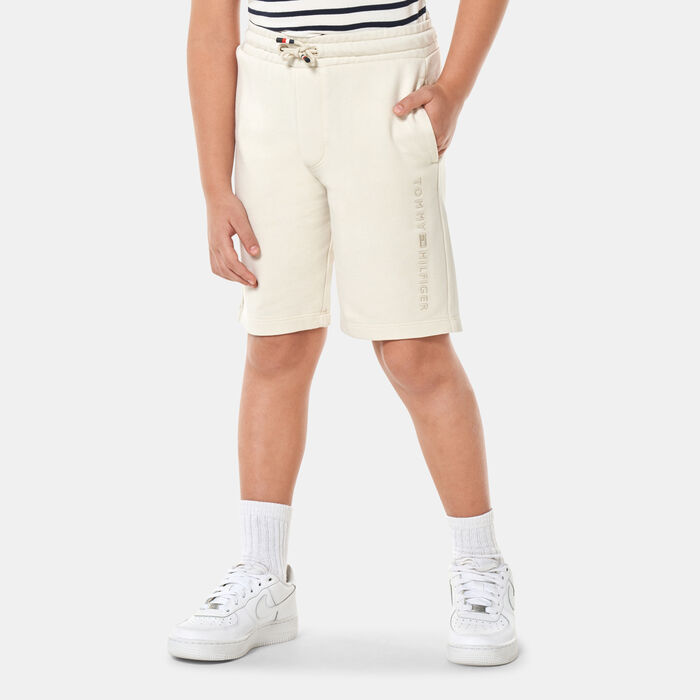 Tommy Hilfiger Kids' Tonal Logo Embroidery Sweat Shorts White Tommy Hilfiger Kids' Tonal Logo Embroidery Sweat Shorts White image number 0
