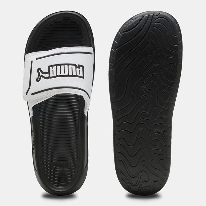PUMA Men's Royalcat Comfort Slides White PUMA Men's Royalcat Comfort Slides White image number 3