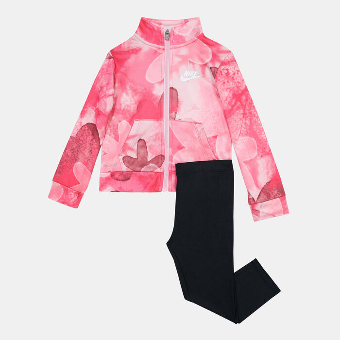 Nike Kids' Sci-Dye Dri-FIT Full-Zip Jacket and Leggings Set (Baby and Toddler) Pink Nike Kids' Sci-Dye Dri-FIT Full-Zip Jacket and Leggings Set (Baby and Toddler) Pink image number 0