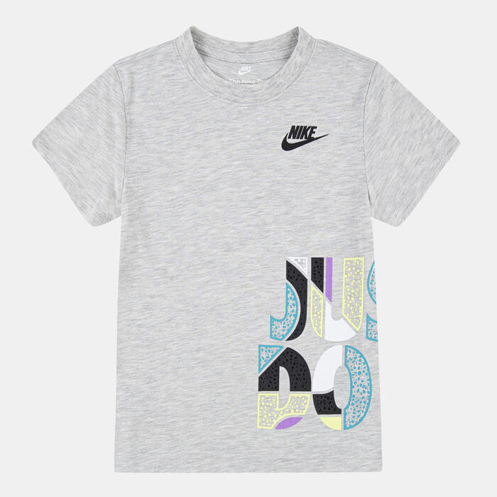 Nike Kids' Just Do It Wrap T-Shirt Grey Nike Kids' Just Do It Wrap T-Shirt Grey image number 0