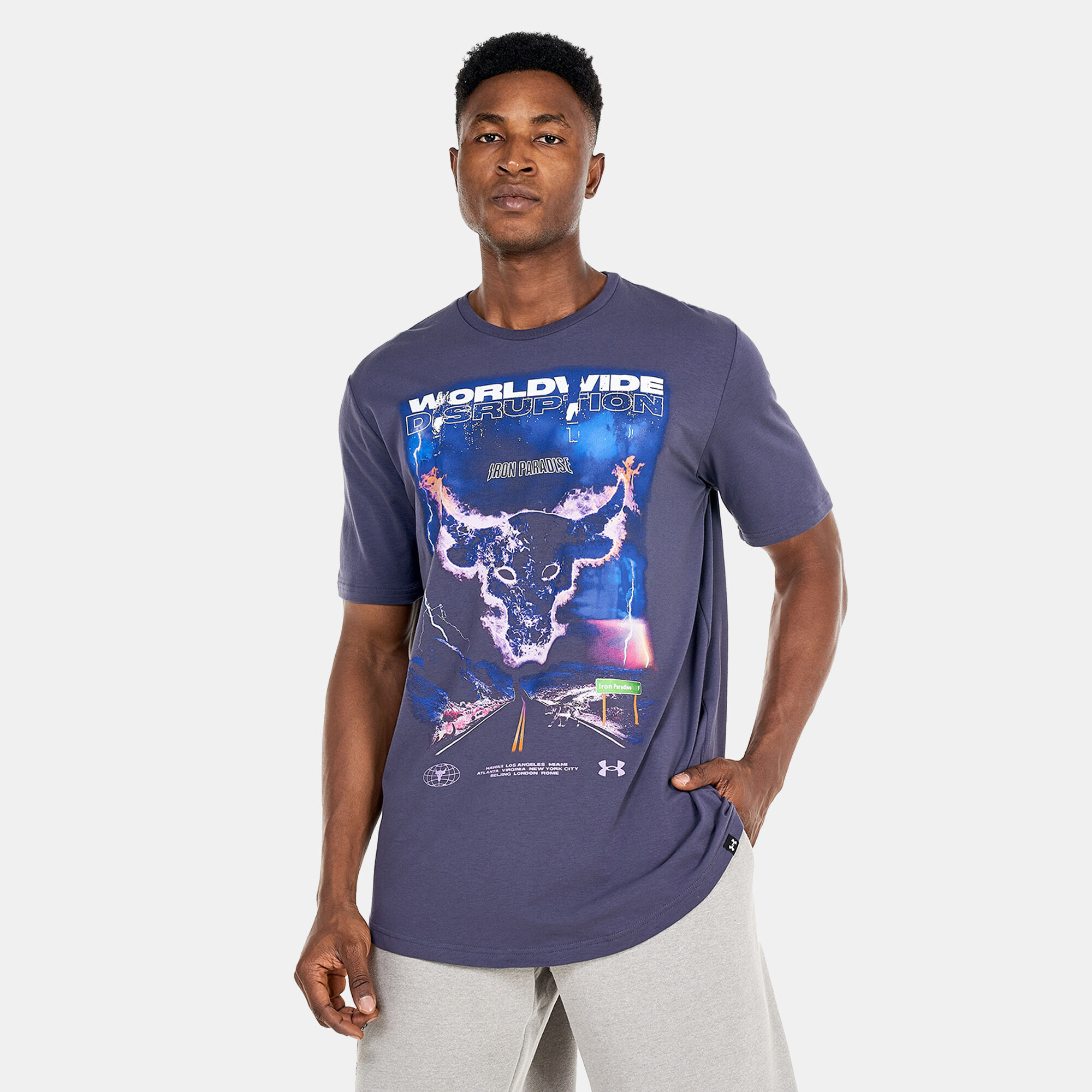 Shop Under Armour Men's Project Rock WW Disruption T-Shirt