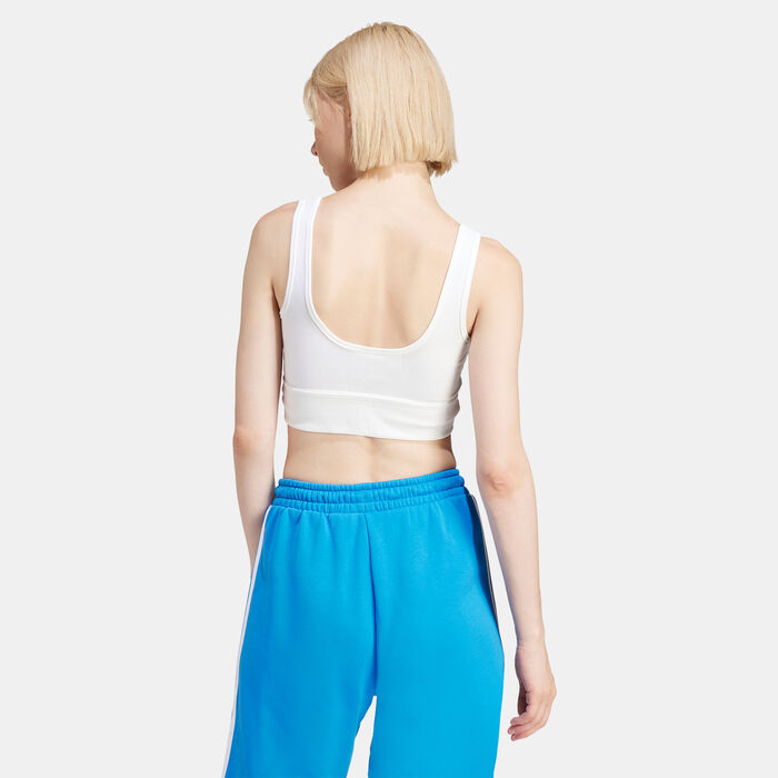 adidas Originals Women's Trefoil Tank Top White adidas Originals Women's Trefoil Tank Top White image number 1