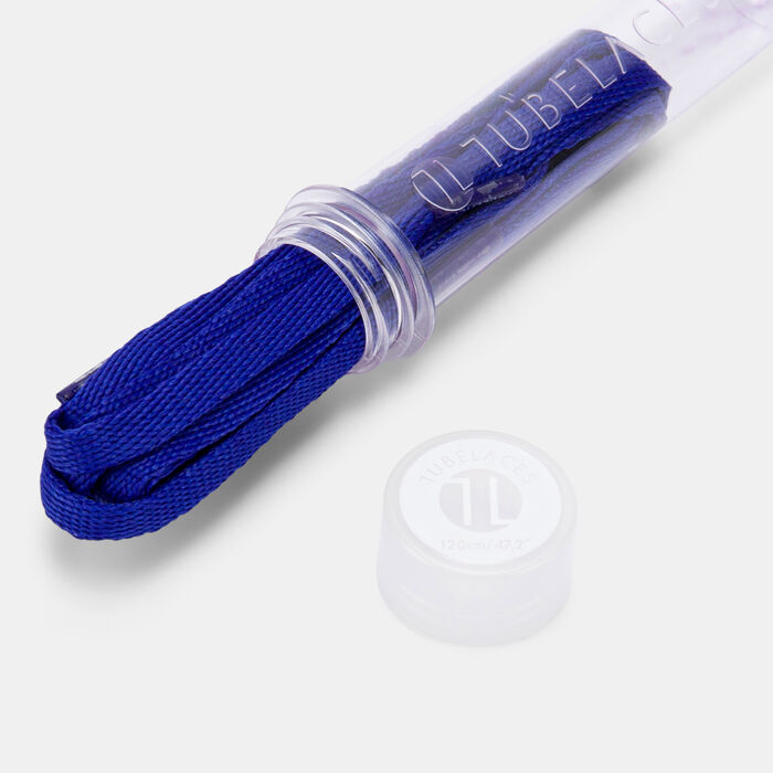 TUBELACES Flat Shoelaces Blue image number 1
