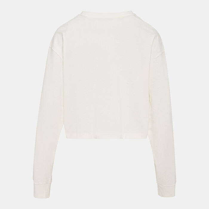 Vans Women's Retro Crop Top White image number 1