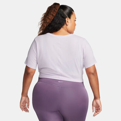 Nike Women's Dri-FIT One Luxe Twist T-Shirt (Plus Size) Purple