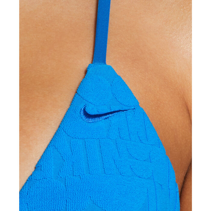 Nike Swim Women's Swim Retro Flow Bikini Top Blue Nike Swim Women's Swim Retro Flow Bikini Top Blue image number 3