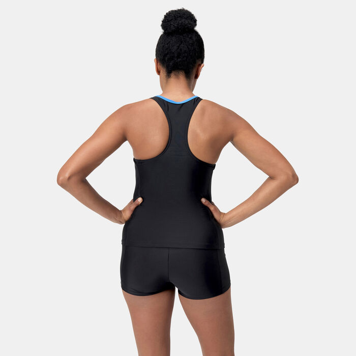 Speedo Women's Asia Fit Tankini Multi-Color image number 2