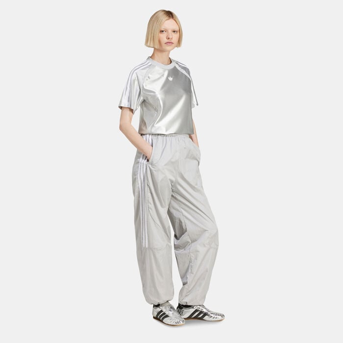 adidas Originals Women's Adicolor Teamgeist Track Pants Silver adidas Originals Women's Adicolor Teamgeist Track Pants Silver image number 2