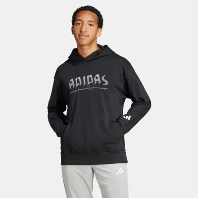 adidas Men's Bloom Sky Printed Hoodie Black