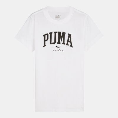 PUMA Women's Squad Graphic T-Shirt White