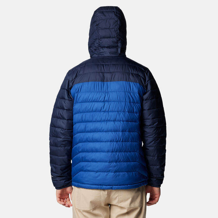 Columbia Men's Powder Lite II Full-Zip Hiking Hoodie Blue Columbia Men's Powder Lite II Full-Zip Hiking Hoodie Blue image number 1