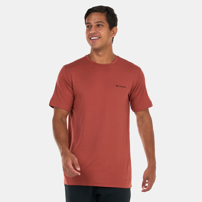 Columbia Men's Tech Trail™ Graphic T-Shirt Orange Columbia Men's Tech Trail™ Graphic T-Shirt Orange image number 0