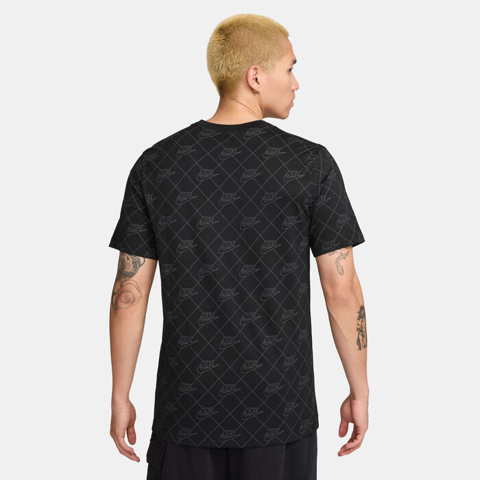 Nike Men's Sportswear Printed T-Shirt Black Nike Men's Sportswear Printed T-Shirt Black image number 1