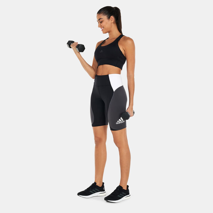 adidas Women's Colourblock Sports Leggings Black adidas Women's Colourblock Sports Leggings Black image number 2