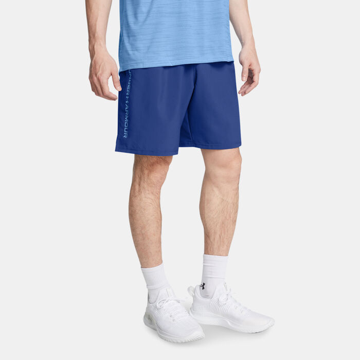 Under Armour Men's Tech Woven Wordmark Training Shorts Blue image number 0