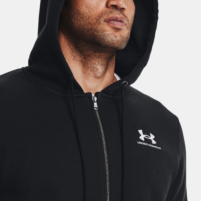 Under Armour Men's Icon Fleece Full-Zip Hoodie Black image number 3