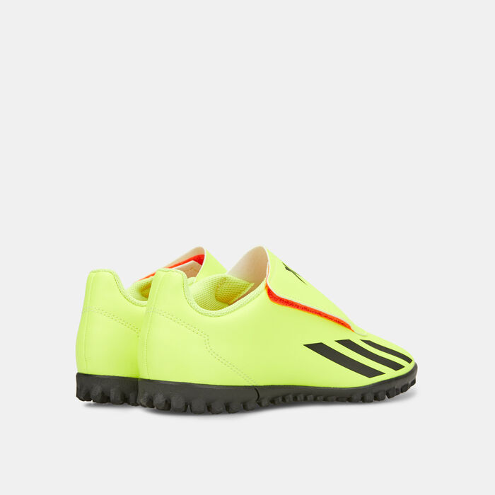 adidas Kids' X Crazyfast Club Hook-and-Loop Turf Ground Football Shoes (Younger and Older Kids) Multi-Color image number 3