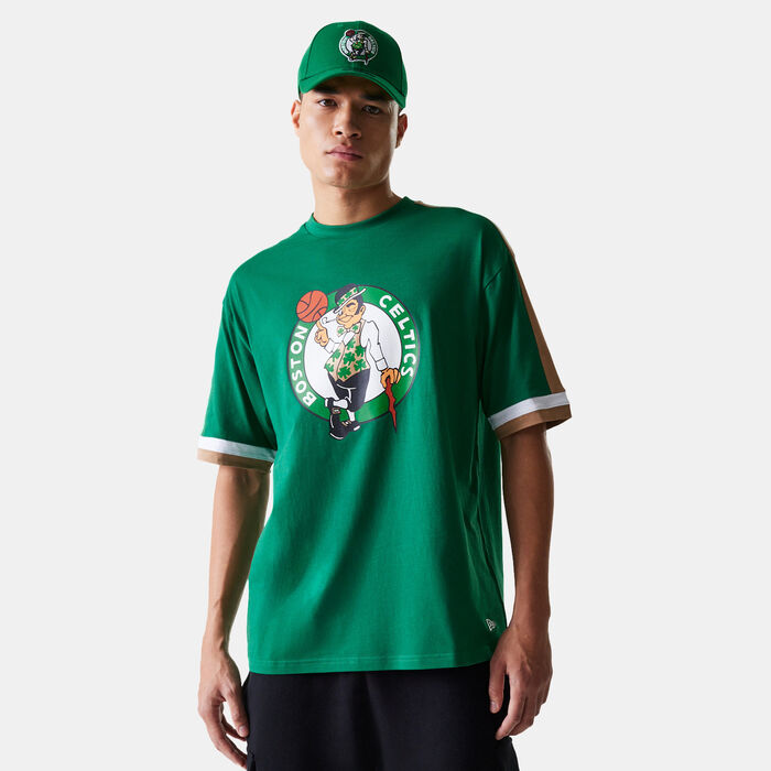 New Era Men's NBA Boston Celtics Panel T-Shirt Green New Era Men's NBA Boston Celtics Panel T-Shirt Green image number 0
