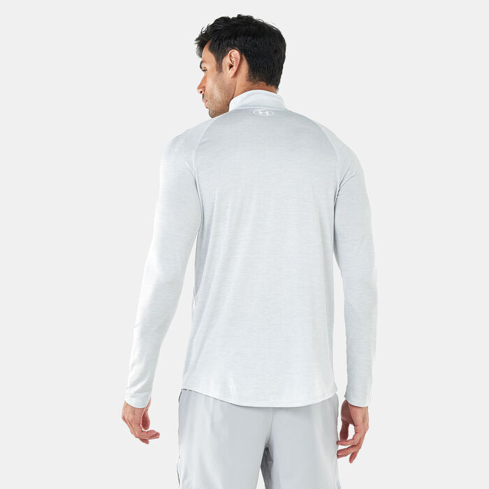 Under Armour Men's UA Tech™ 1/2 Zip T-Shirt Grey Under Armour Men's UA Tech™ 1/2 Zip T-Shirt Grey image number 1