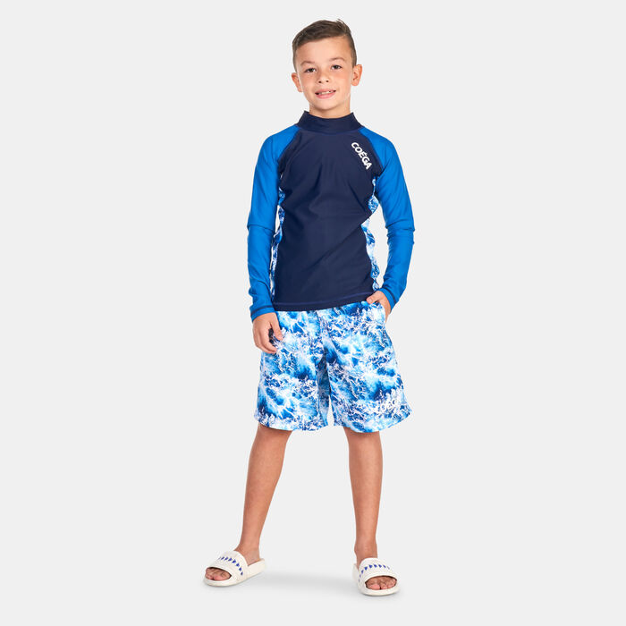 COEGA Kids' Long Sleeve Rashguard Blue image number 2