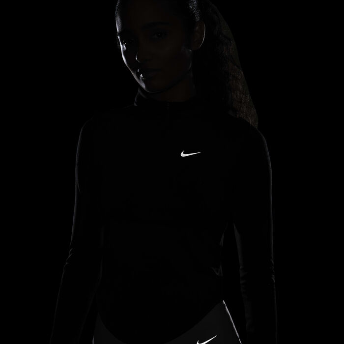 Nike Women's Running Division Dri-FIT ADV 1/2-Zip Mid Layer Black image number 5
