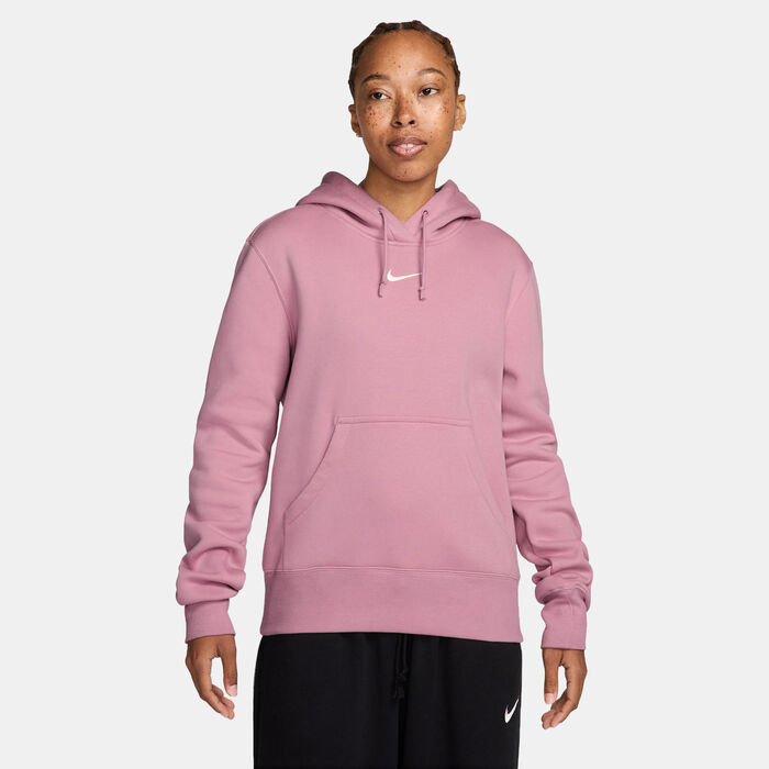 Nike Women's Sportswear Phoenix Fleece Hoodie Pink Nike Women's Sportswear Phoenix Fleece Hoodie Pink image number 0