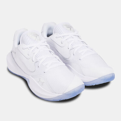 Under Armour Lockdown 7 Low Basketball Shoes White