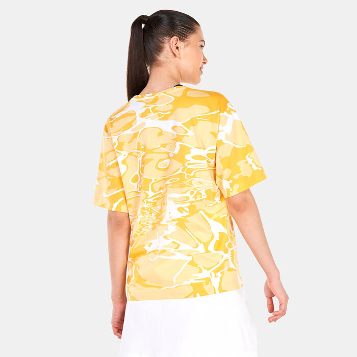 PUMA Women's Summer Splash Allover Print T-Shirt yellow PUMA Women's Summer Splash Allover Print T-Shirt yellow image number 1