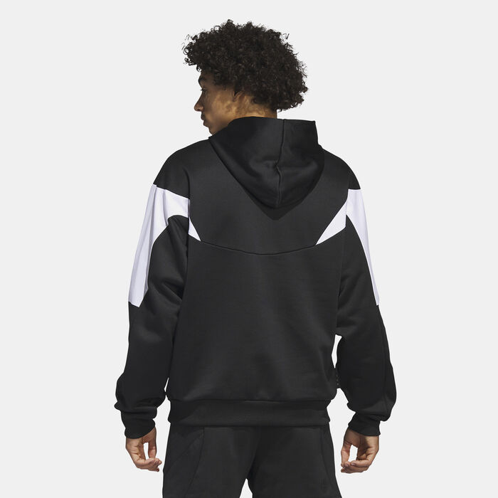 adidas Originals Men's Harden Travel Basketball Hoodie Black image number 1