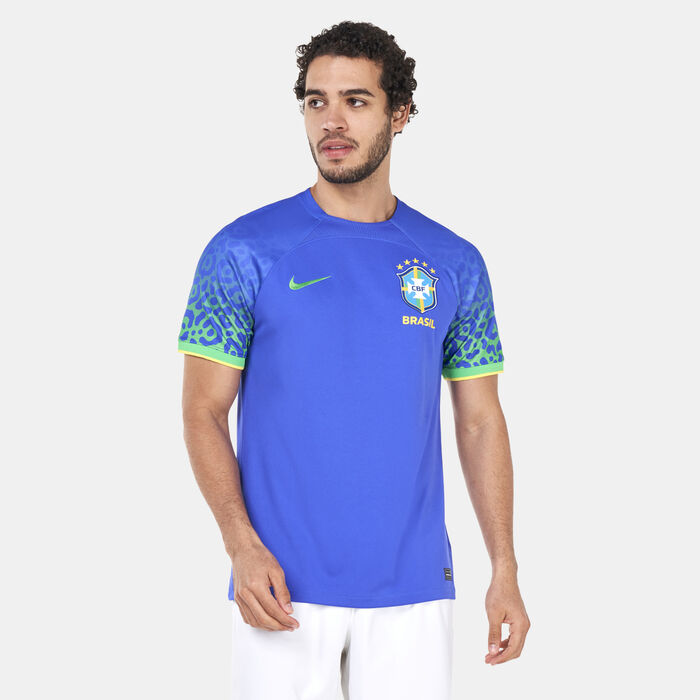 Nike Men's Brazil Away Jersey - 2022/23 Blue Nike Men's Brazil Away Jersey - 2022/23 Blue image number 0