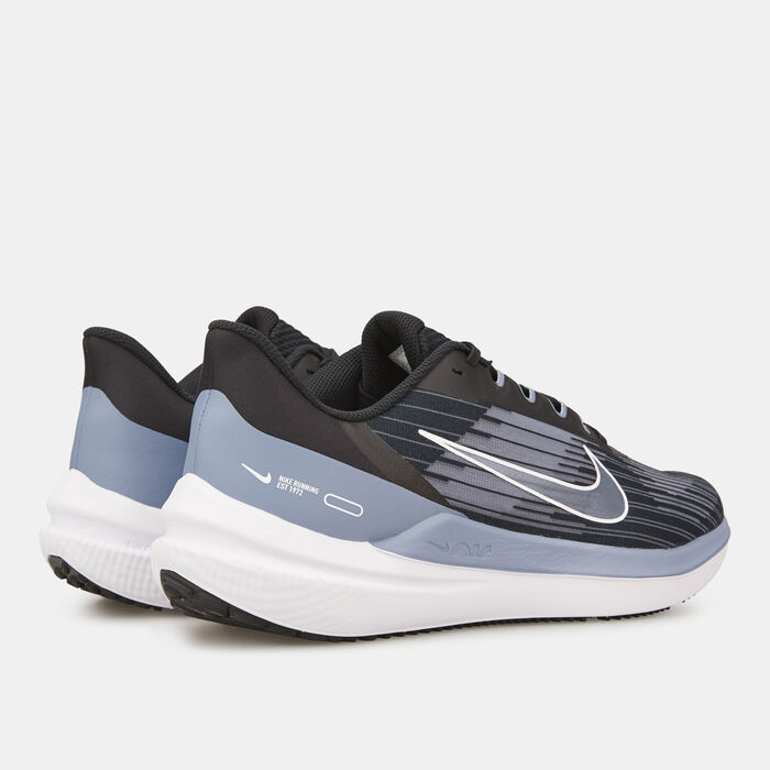 Nike Men's Air Winflo 9 Road Running Shoe Grey image number 3