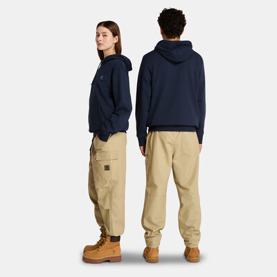 Timberland Men's Woven Badge Hoodie Blue Timberland Men's Woven Badge Hoodie Blue