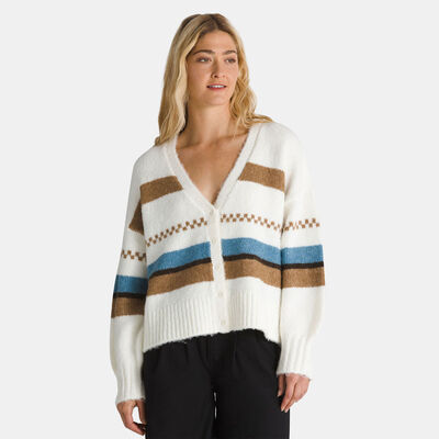 Vans Women's Valerie Stripe Cardigan White