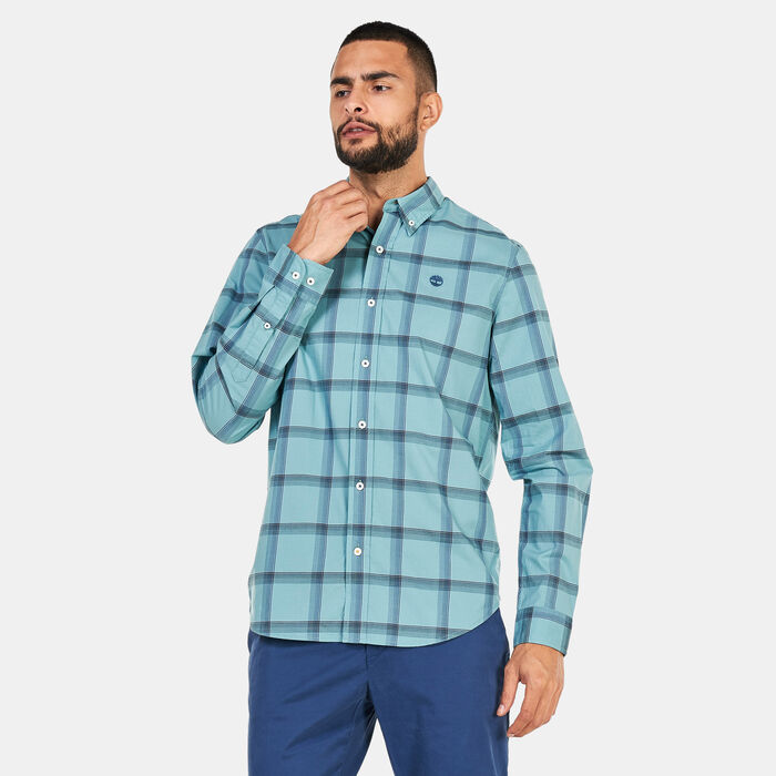 Timberland Men's Eastham River Stretch Poplin Shirt Blue Timberland Men's Eastham River Stretch Poplin Shirt Blue image number 0