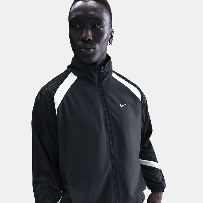 Nike Men's Icon Woven Basketball Jacket Black image number 3