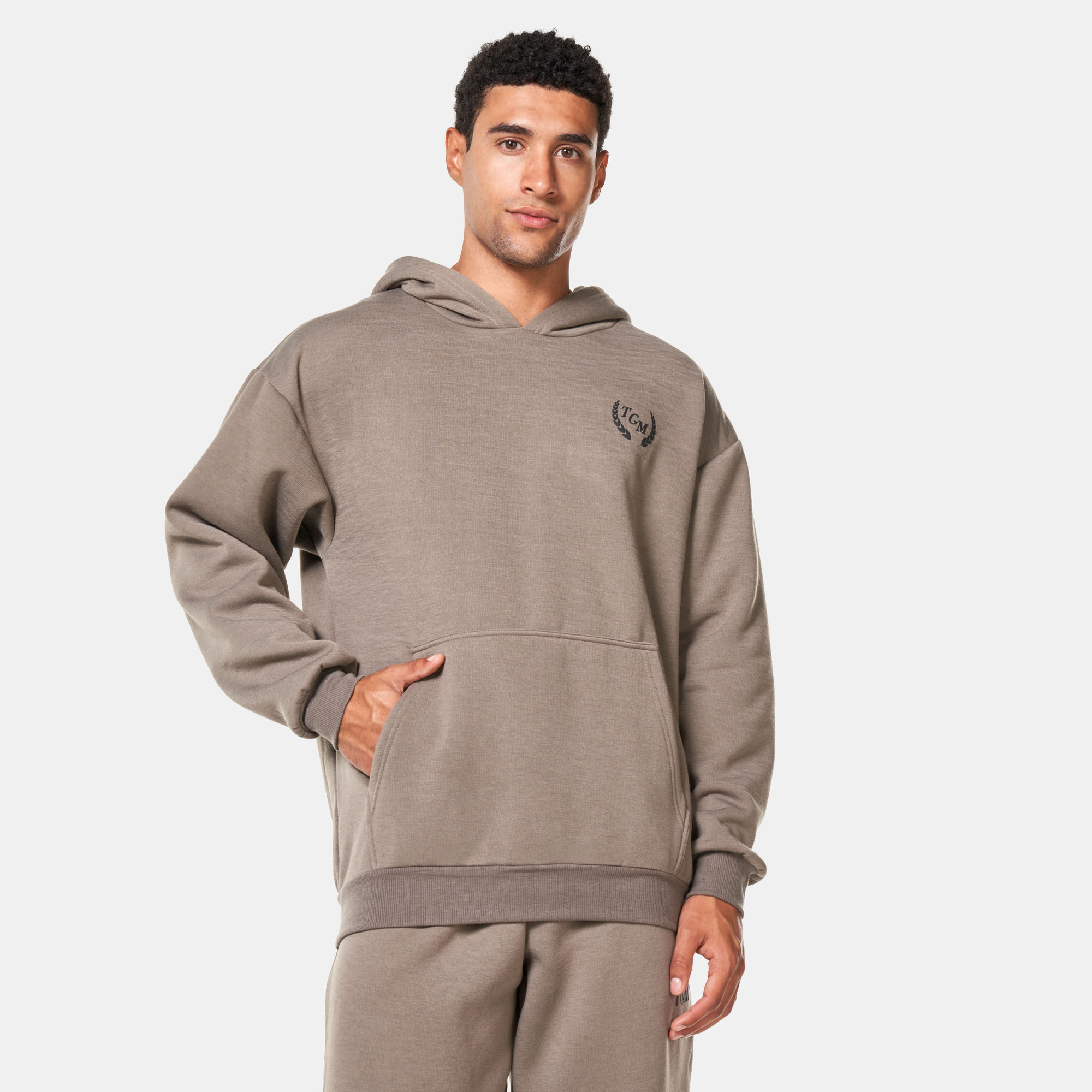 Men s Lounge Hoodie Brown The Giving Movement in KSA SSS