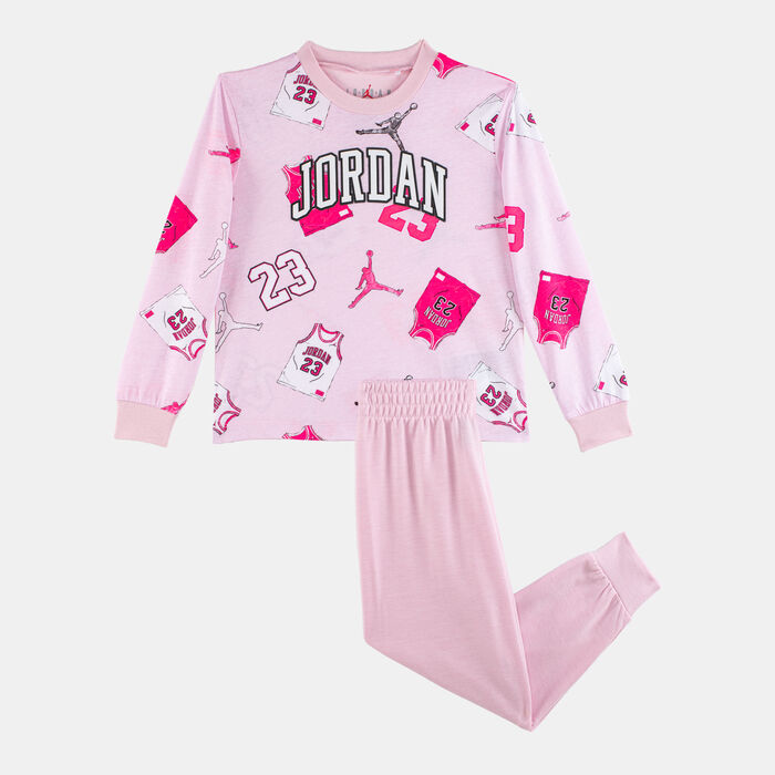 Nike Kids' 23 Jersey Sweatshirt and Sweatpants Set Pink Nike Kids' 23 Jersey Sweatshirt and Sweatpants Set Pink image number 0