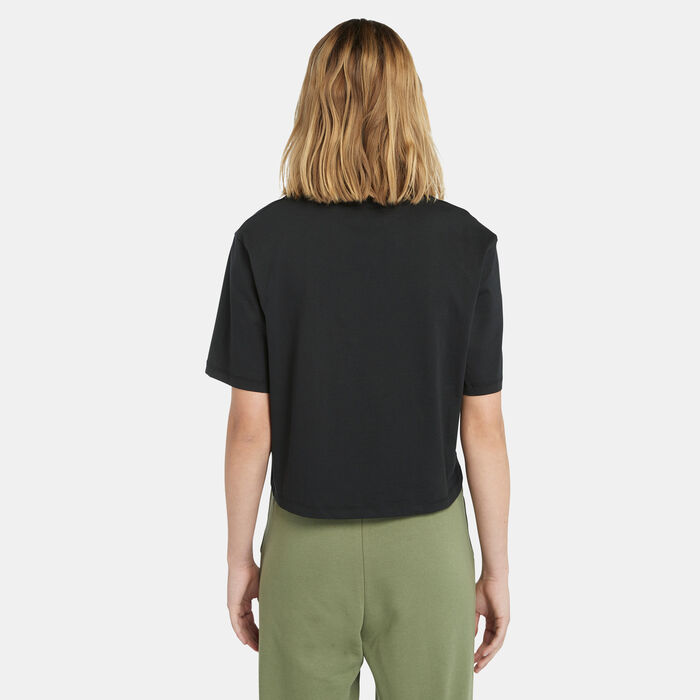 Timberland Women's Stack Logo T-Shirt Black Timberland Women's Stack Logo T-Shirt Black image number 1