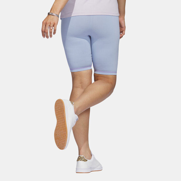 adidas Women's Sport Statement Bike Shorts Blue adidas Women's Sport Statement Bike Shorts Blue image number 1