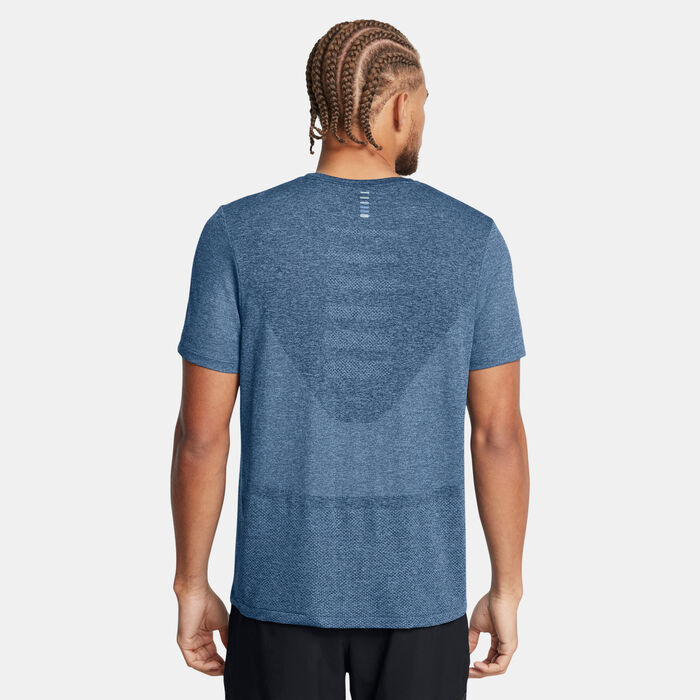 Under Armour Men's UA Seamless Stride Running T-Shirt Blue image number 1