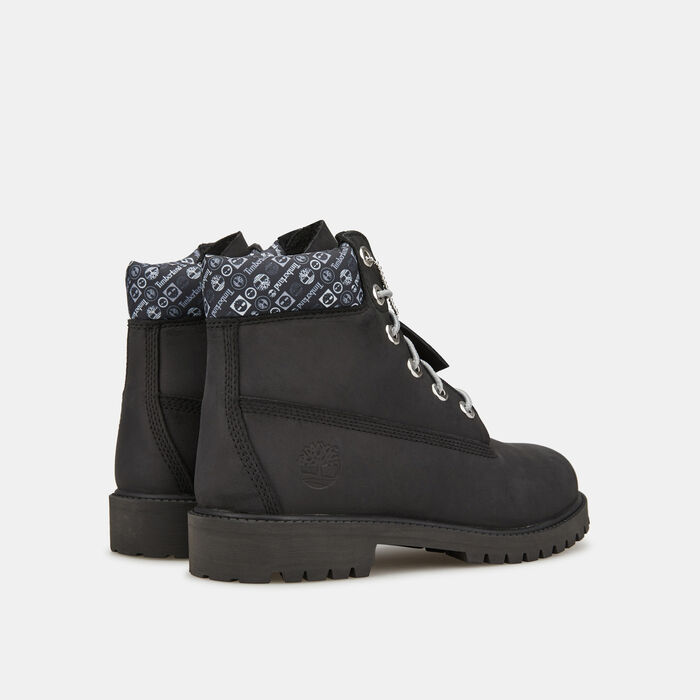Timberland Kids' Premium 6-Inch Waterproof Boot Black image number 2