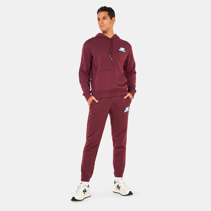 New Balance Men's NB Essentials Stacked Rubber Pack Sweatpants Red New Balance Men's NB Essentials Stacked Rubber Pack Sweatpants Red image number 2